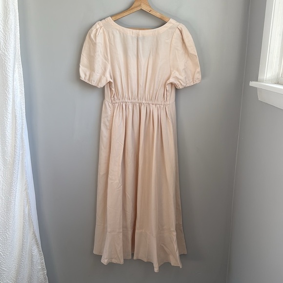 Hatch Tisha Midi Ivory Dress Maternity size 2 medium - Picture 4 of 6